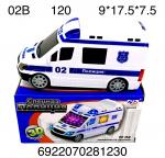 02B Машина Полиция, 120 шт в кор.