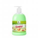 Крем-мыло жидкое "Soapy" арбуз и дыня увлажняющее с дозатором 500 мл Clean&Green CG8112