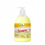 Крем-мыло жидкое "Soapy" бисквит увлажняющее с дозатором 500 мл Clean&Green CG8110