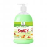 Крем-мыло жидкое "Soapy" арбуз и дыня увлажняющее с дозатором 1000 мл Clean&Green CG8117