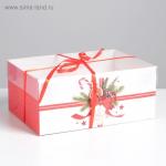 Коробка для капкейка «С Новым годом!», 23 × 16 × 10 см
