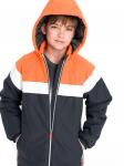 Куртка для мальчика р. 146 см серый/оранжевый 6/2SA22 Vulpes