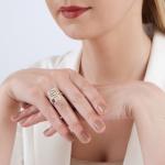 "Женави" кольцо в серебряном покрытии из коллекции "SALE" от Jenavi