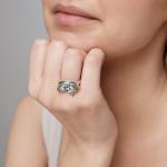 "Сонья" кольцо в серебряном покрытии из коллекции "Друзья" от Jenavi