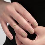 "Эги" кольцо в золотом покрытии из коллекции "Э" от Jenavi