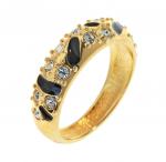 "Эгида" кольцо в золотом покрытии из коллекции "Дикие кошки" от Jenavi