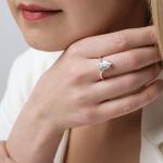 "Джоди" кольцо в серебряном покрытии из коллекции "Санскрит" от Jenavi