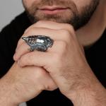 "Конан" кольцо в серебряном покрытии из коллекции "Полный отрыв" от Jenavi