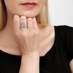 "Исаакиевский" кольцо в серебряном покрытии из коллекции "Petersburg" от Jenavi