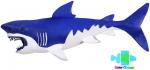 Детская игрушка животного "Я играю в зоопарк", акула, меняющая цвет под водой синяя W6328-51 Ш
