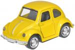 Мод. Маш. 1:36 Volkswagen Beetle 05735 свет, звук, инерция (1/12шт) Желтый б/к