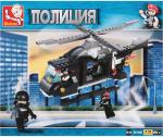 Конструктор блочный Sluban Полицейский вертолёт M38-B1800 219 дет в/к