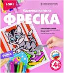 Фреска (цветной песок) Картина из песка  Кп-061 Пушистый непоседа