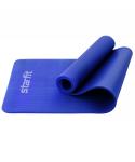 Коврик для йоги и фитнеса FM-301, NBR, 183x58x1,2 см, темно-синий