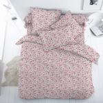 Простыня 1,5-спальная, перкаль, детская расцветка (Арбузики, розовый)