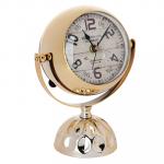 LADECOR CHRONO Часы настольные металлические, 15x8x18 см, 1xAA, цвет золотой