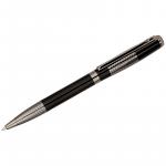 Ручка шариковая Delucci Vivo синяя, 1,0мм, цвет корпуса - черный/серебро, поворот., подарочная упаковка, CPs_11629