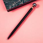 Ручка шариковая автоматическая MESHU Black pearl синяя, 1,0мм, MS_93881