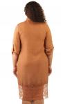 Платье-рубашка женское с кружевом 253631, размер 48,50,52,54