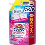 KAO Спрей-пенка чистящий для ванной комнаты с ароматом роз Magiclean 820 мл сменка
