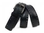 Кожаный черный мужской джинсовый ремень B40-2008