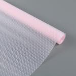 Коврик противоскользящий Доляна «Круги», 30_150 см, цвет розовый, прозрачный