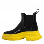 KEDDO черный/желтый ПВХ женские ботинки (О-З 2022)