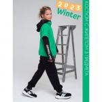 Костюм с жилетом 3 предмета зеленый