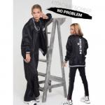 Бомбер атласный NO PROBLEM