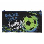 70172 Пенал плоский Графика футбол, на молнии, 20,5*10,8 см