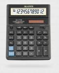 Калькулятор настольный SKAINER SK-777M, 12 разрд., 2 пит, 2 память, черный 157x200x32 мм