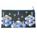 70182 Пенал плоский Конструктор 3D, на молнии, 20,5*10,8 см