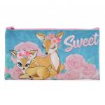 70012 Пенал плоский Оленята, на молнии, 20,5*10,8 см