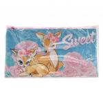 70012 Пенал плоский Оленята, на молнии, 20,5*10,8 см