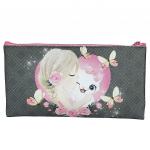 70072 Пенал плоский Нежность, на молнии, 20,5*10,8 см