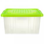 Контейнер для хранения пластмассовый "Darel-box" 18 л, 41х30х21 см, зеленый (Россия)