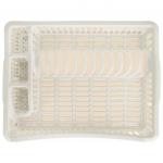 "Stockholm" Сушилка для посуды и столовых приборов пластмассовая 47х37х8 см, молочный туман (Россия)