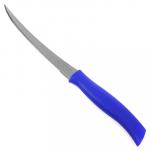 "Tramontina Athus" Нож для помидоров и цитрусовых 12см, пластмассовая ручка, с зубчиками, синий (Бразилия)