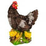 Садовая фигура Курица с цыплятами 12236 (М)