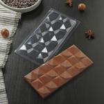 Форма для шоколада и конфет «Квадраты», 18×8 см, цвет прозрачный