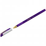 Ручка шариковая Berlingo xGold фиолетовая, 0,7 мм, игольчатый стержень, грип, CBp_07504