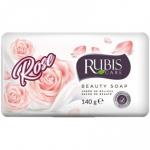 Мыло туалетное твердое RUBIS "Роза" 140гр