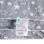 Одеяло детское  BabyRelax  леб. пух 300 гр.110х140, бязь,  Звездное небо (серый)