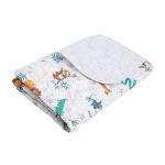 Одеяло-покрывало детское  BabyRelax  леб. пух 100 гр.110х140, бязь,  Сафари