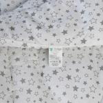 Одеяло детское  BabyRelax  леб. пух 300 гр.110х140, бязь,  Звездное небо (серый б/з)