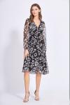 Платье BUTER 2529 черный принт