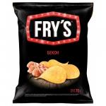 Чипсы из натур. картофеля рифленые "FRY'S" вкус Бекон  70 г, м/у