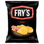 Чипсы из натур. картофеля рифленые "FRY'S" со вкусом "Бекон"  130 г, м/у