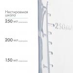 Бутылочка для кормления 250 мл цилиндр, цвет розовый