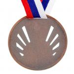 Медаль под нанесение, триколор, бронза, d=7 см